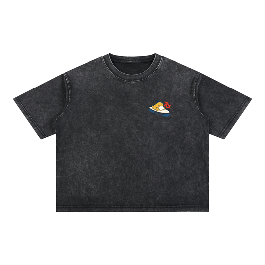 Mineral Wash Boxy Cotton T-Shirt